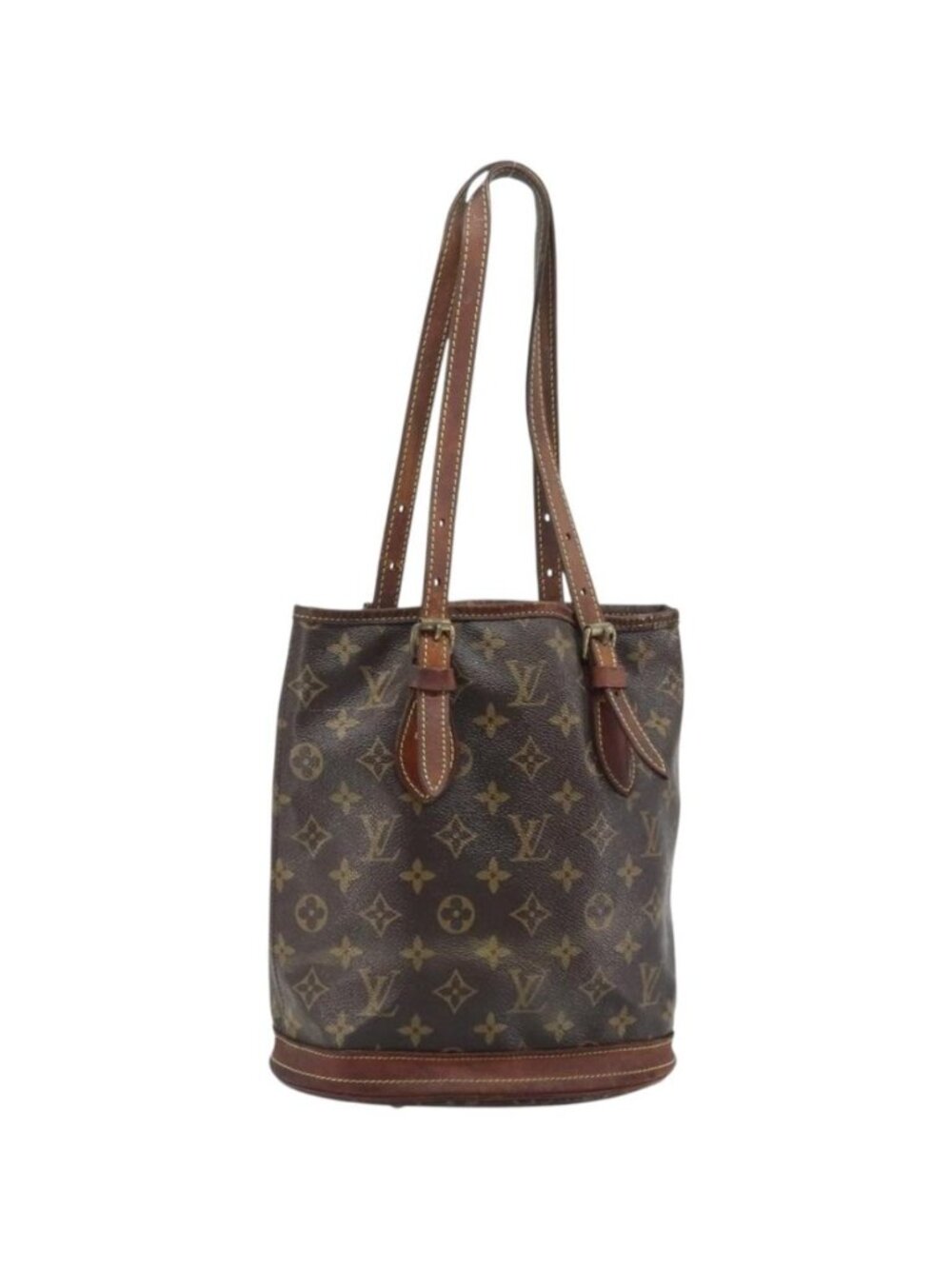 LOUIS VUITTON Monogram Bucket PM Shoulder Bag M42238